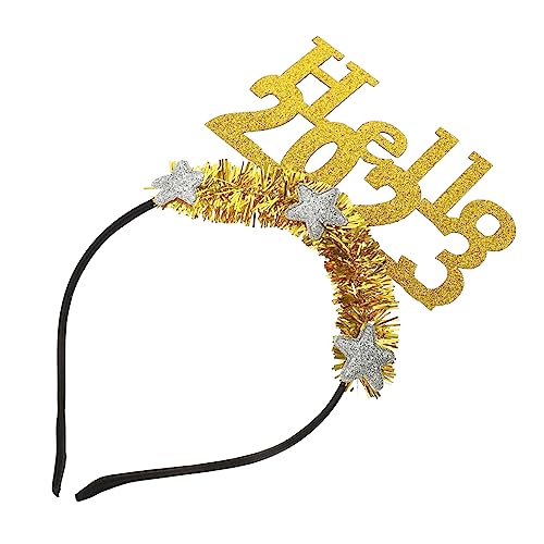 Gogogmee Festlicher Haarschmuck Für Goldener Headdress Haarreif Für Frauen Für Neujahrsfeiern Karneval Und Cosplay Glänzende Dekoration Für Besondere Anlässe von Gogogmee