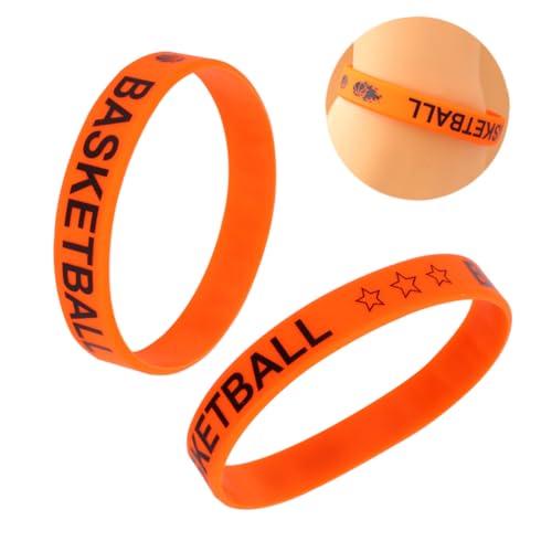 Gogogmee 20Stücke Basketball Armbänder Farbige Handgelenkband mit Basketball Muster Unisex für Partys Sportevents und Kreative Outfits von Gogogmee
