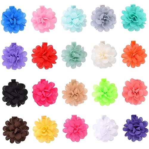 Gogogmee 20stücke Haarspange Mit Blumen Für Junge Mädchen Kleine Blumenhaarspangen Für Mädchen Und Junge Haarschmuck Für Blumen-haar-clips Für Kleinkinder Haarspangen Mit von Gogogmee