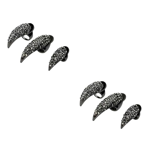 Gogogmee 20stücke Teiliges Gothic Punk Stil Falsche Krallen Nägel Finger Verschiedene Für Cosplay Und Halloween Design Mit Funkelnden Kristallen Gogogmee 20stücke Teiliges Gothic Punk Stil Falsche Krallen Nägel Finger Verschiedene Für Cosplay Und Halloween Design Mit Funkelnden Kristallen von Gogogmee