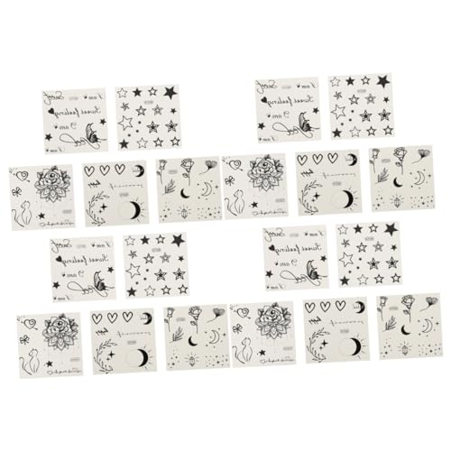 Gogogmee 20stücke Wasserdichte Temporäre Tattoos Aufkleber Für Erwachsene Removable Tattoos Mit Pflanzenmotiven Für Partys Und Besondere Anlässe von Gogogmee