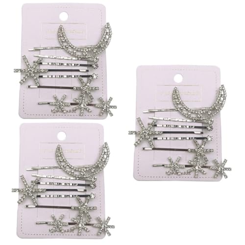 Gogogmee 21stücke Stylische Teilige Haarspangen-set Im Mond Und Stern-design Dekorativer Haarschmuck Für Damen Und Mädchen Für Verschiedene Frisuren Und Anlässe von Gogogmee