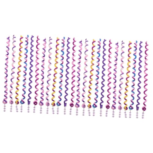Gogogmee Stk Lockenstab Haarspangen für kleine Mädchen bunte Haarspangen Haare schwanken haarstyling set frisuren set Haarspange für Mädchen Haarstyling-Drehclip Polymer-Ton Violett von Gogogmee