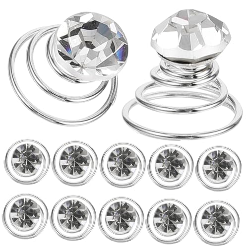 Gogogmee 24 Stk Schneckenschnalle Lila Haarspangen Spulenspiralhaar Haarklammer Spiral-haarspange Haarschmuck Für Die Hochzeit Strass Haarnadeln Clip Haarschnalle Silver Legierung von Gogogmee