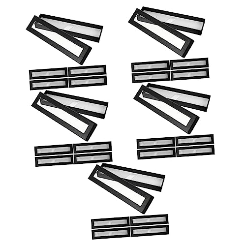 Gogogmee 25 STK Himmel Und Erde Cover Federmäppchen Stiftetui Aus Papier Stifteboxen Als Werbegeschenk Leerer Stift-Organizer Klarer Bleistift Leere Schmuckschatulle Stift-Display Black von Gogogmee