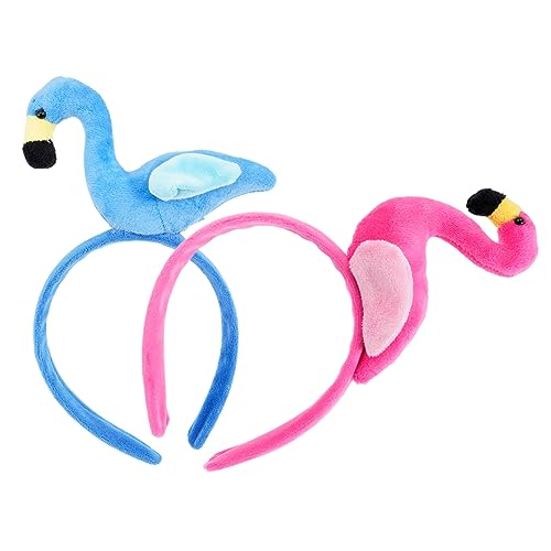 Gogogmee 2St Flamingo-Stirnband Cosplay-Kopfschmuck Luau-Party-Stirnbänder kinder haarschmuck hair accessories for stofftier kuscheltier Stirnbänder zum Waschen des Gesichts Jesus Hut von Gogogmee