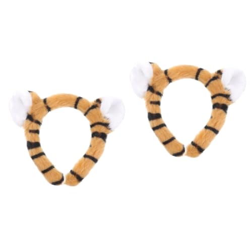 Gogogmee 2 Stücke 3d Tiger Ohren Stirnband Erwachsene Mode Headwear Haar Zubehör Für Party von Gogogmee