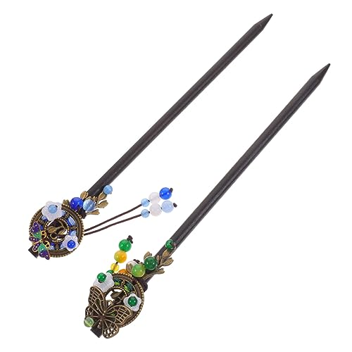 Gogogmee Haarstab Im Vintage-stil 2 Stück Haarnadel Quaste Für Damen Haarknoten Accessoire Für Retro-frisuren von Gogogmee