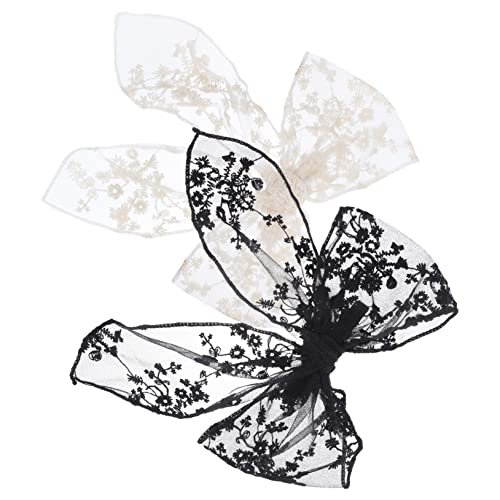 Gogogmee 2stücke Schleifenclips Haarschmuck Aus Spitze Und Metall Clips Für Mädchen Und Frauen Haaraccessoires Für Party Hochzeit Alltag von Gogogmee