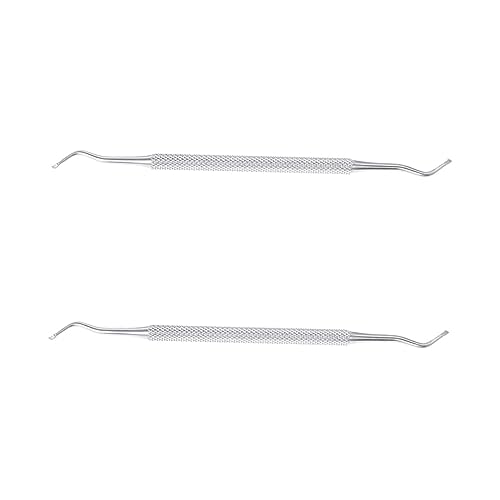 Gogogmee 2St Nagelhautlöffel maniküreset manicure Nagelreinigungswerkzeug nagelbett pflege Nagelhautentferner Löffel Nagelkunstwerkzeuge Nagelschieber Löffel Nagelhautschäler Schaber von Gogogmee