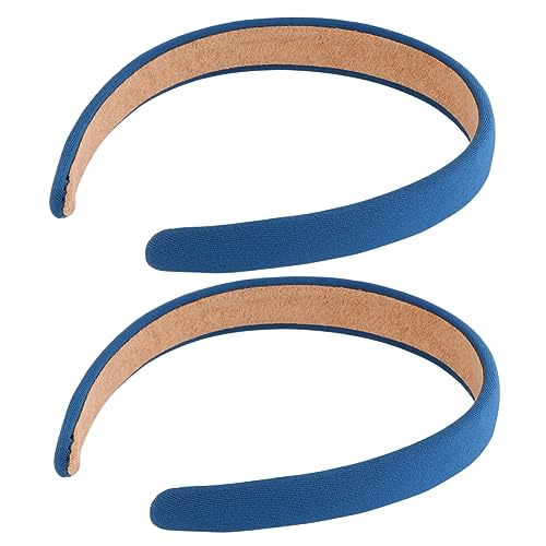 Gogogmee 2stücke Dunkelblaue Haarbänder Für Damen Elastische Haarschmuck Für Jeden Anlass Für Alltagslooks Und Make-up-anwendungen von Gogogmee