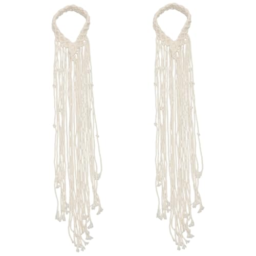 Gogogmee 2stücke Bohemian Macrame Haarband Mit Quasten- Für Hochzeiten Braut-haaraccessoire Für Besondere Anlässe Für Boho-style Und Moderne Brautmode von Gogogmee