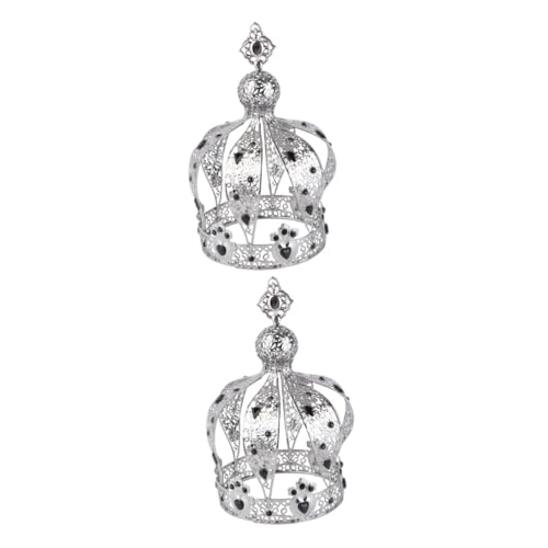 Gogogmee 2stücke Retro Schwarze Barock Krone Für Bräute Elegante Hochzeitskrone Für Besondere Anlässe Romantische Momente Und Stilvolle Frisuren von Gogogmee