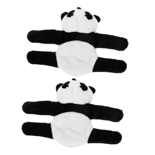 Gogogmee 2Stücke Panda Slap Handgelenk Armband Plüsch Tier Slap Armband für Partygeschenke und Festival Dekoration Kompakt Leicht und Angenehm Tragbar von Gogogmee