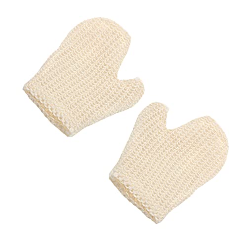 Gogogmee 2Stücke Peeling Badetücher für Körperreinigung und Rückenpflege Leicht Natürliches Material für Camping und Reisen Erzeugt Reichen Schaum mit Seife von Gogogmee