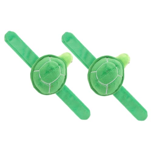 Gogogmee 2stücke Plüsch Schildkröten Klatscharmbänder Niedliches Tier-armband Aus Dekorative Handgelenk Spielzeuge Für Junge Mädchen Und Erwachsene Für Geburtstagsfeiern Und von Gogogmee