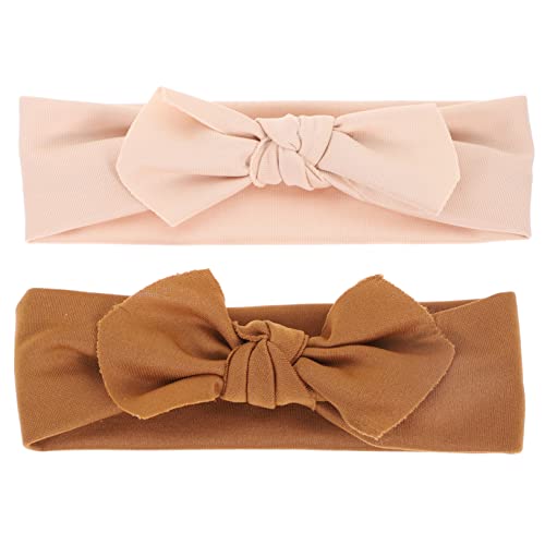Gogogmee 2Stücke Stirnbänder mit Bogen für Mädchen Elastische Haarschmuck Accessoires für Neugeborene Babyparty und Festivalkostüme von Gogogmee
