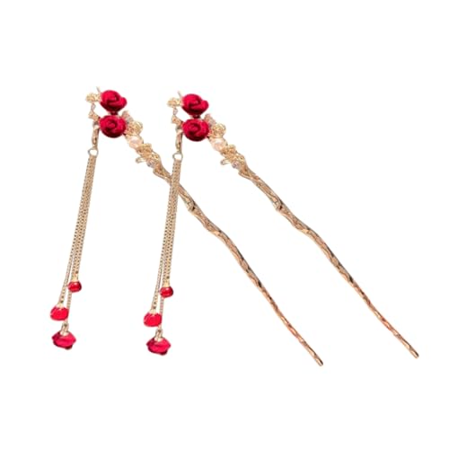 Gogogmee 2stücke Haarstäbe Für Frauen Bun Sticks Vintage Haarstyling-tools Einfache Handhabung Sicherer Sitz Elegant Und Vielseitig Einsetzbar Für Verschiedene Anlässe von Gogogmee