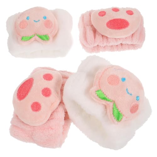 Gogogmee 2paare Handgelenkwickel Zum Waschen Gesichts Hautpflege-armbänder Handtuch-armbänder Aus Weichem Material von Gogogmee