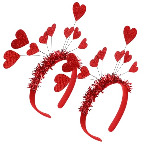 Gogogmee 2pcs Mode Stirnbänder Valentinstag Herz Form Haar Band Haar Hoops von Gogogmee