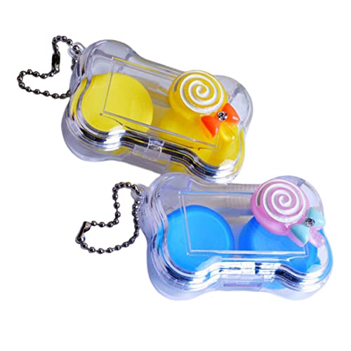 Gogogmee 2sätze Reise-kontaktlinsenbehälter Mit Farbigen Linsenbehältern Kontaktlinsen Organizer Linsenbox Für Outdoor-Einsatz Staubdicht Und Langlebig von Gogogmee