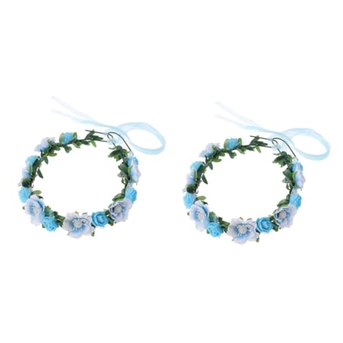 Gogogmee 2 Stücke Floral Crown Stirnband Für Frauen Hochzeit Blume Haarband Floral Headwear Böhmen Stil von Gogogmee