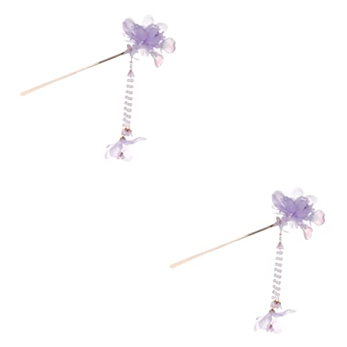 Gogogmee 2st Haarnadel Haarschmuck Für Frauen Blumenhaarstab Retro-haarstäbe Haarknoten-stick Haarstäbchen Aus Sandelholz Chinesische Haarspangen Chinesische Haare Haarstock Violett Stoff Gogogmee 2st Haarnadel Haarschmuck Für Frauen Blumenhaarstab Retro-haarstäbe Haarknoten-stick Haarstäbchen Aus Sandelholz Chinesische Haarspangen Chinesische Haare Haarstock Violett Stoff von Gogogmee
