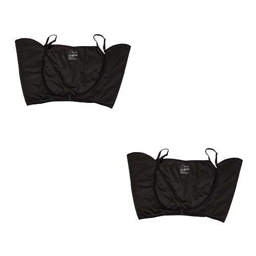 Gogogmee 2st Schweißpads Unter Den Achseln Achselschweiß Kurze Weste Sommer-sweatweste Unterarm-schweißpolster Atmungsaktive Achselschweißweste Damen Sweatweste Black Polyester (polyester) von Gogogmee