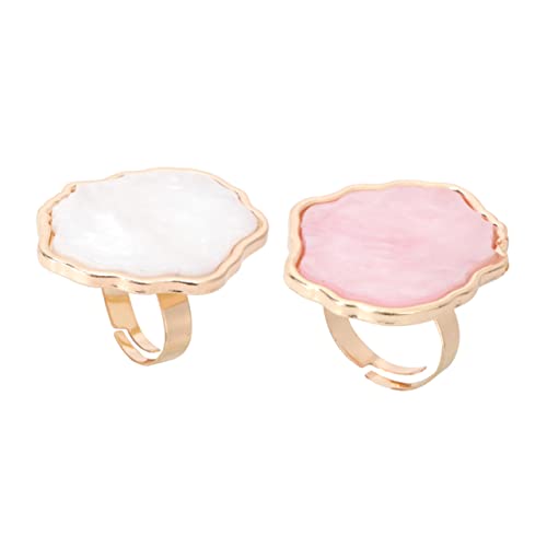 Gogogmee 2st Shell-ring-palette Make-up-paletten Ring Für Damen Nagel Kunst Nagelkunstfarbe Nägel Mischen Gel Für Nägel Paletten Mischen Make-up-nagel-finger-palette Achatring Weiß Harz Gogogmee 2st Shell-ring-palette Make-up-paletten Ring Für Damen Nagel Kunst Nagelkunstfarbe Nägel Mischen Gel Für Nägel Paletten Mischen Make-up-nagel-finger-palette Achatring Weiß Harz von Gogogmee
