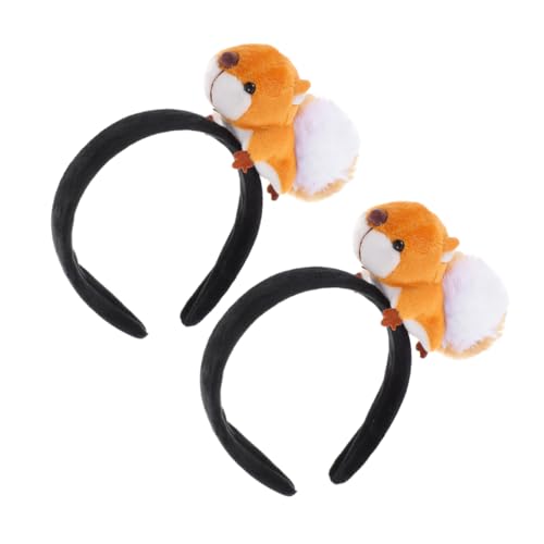 Gogogmee 2stücke Niedliche Eichhörnchen Stirnbänder Für Party Und Cosplay Cartoon-tierhaar-accessoires Festival-kopfbedeckung Cartoon-haarspangen von Gogogmee