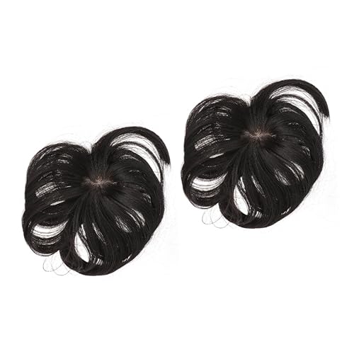 Gogogmee 2stücke Fashion Air Haarteil Für Frauen Hochtemperatur-synthetik Unsichtbar Einfach Zu Verwenden Modischer Fransen-look Für Jeden Anlass von Gogogmee