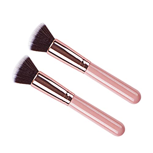 Gogogmee 2stücke Flacher Foundation-pinsel Für Flüssiges Make-up Multifunktions-kosmetikpinsel Mit Borsten Make-up-schönheitspinsel Für Frauen Pinsel Für Puder Und Foundation von Gogogmee