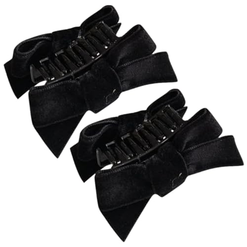 Gogogmee 2stücke Haarschleifenclips Für Mädchen Kleine Haar Clips Mit Schleife Stabiler Druckknopf Clip Haarspangen Für Frauen Mit Feinem Haar Accessoires Für Teenager-mädchen von Gogogmee
