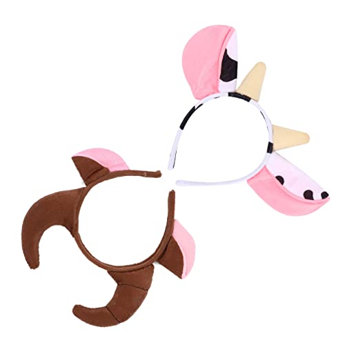Gogogmee 2stücke Halloween Und Weihnachten Haarreif Mit Horn Design Kuh Und Kopfbedeckung Für Kostümpartys Und Festlichkeiten von Gogogmee