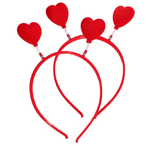 Gogogmee 2stücke Herz Haarreif Süßes Valentinstag-stirnband Mit Herzchen-bopper Robuste Angenehm Zu Tragende Haaraccessoires Für Partys Und Hochzeiten von Gogogmee