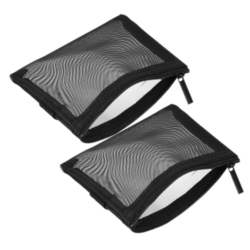 Gogogmee 2stücke Netztasche Für Make-up Mesh Reisetasche Kosmetiktasche Mit Reißverschluss Lagerbeutel Für Toilettenartikel Kleine Make-up-Tasche Für Frauen von Gogogmee