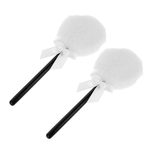 Gogogmee 2stücke Puderquasten Für Gesicht Und Körper Make-up-quaste in Lollipop-form Kosmetikquaste Mit Weichem Langem Haar Schwamm Für Puder Und Foundation Make-up-zubehör Für Frauen von Gogogmee