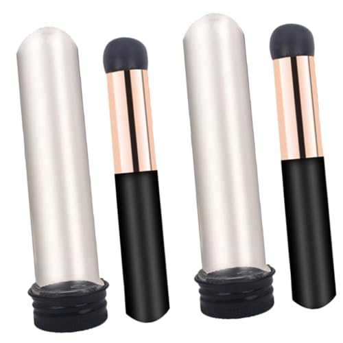 Gogogmee 2stücke Silikon Lippenpinsel Lip Balm Applikator Lip Gloss Applikator Rundkopf Make-up Pinsel Für Frauen Mit Etui von Gogogmee