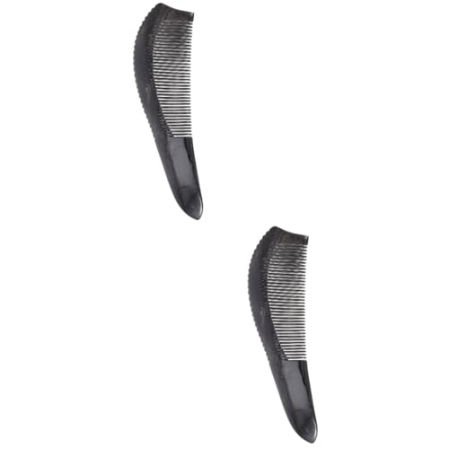 Gogogmee 2stücke Tragbarer Haarkamm Aus Horn Eleganter Antistatischer Kamm Für Haarpflege Geeignet Für Männer Frauen Entwirren Von Lockigem Haar von Gogogmee