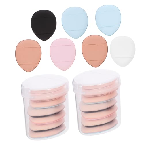 Gogogmee 3 Boxen Mini Cushion Powder Puff für Damen Weiche Hautfreundliche Fingerquasten Präzise Foundation und Concealer Applikation Vielseitig Einsetzbar für Make Up und Abdeckcreme von Gogogmee