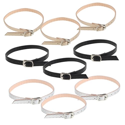 Gogogmee 3 Paare Verstellbare PU Schuhriemen Abnehmbare Knöchelriemen für Damen High Heels und Sandalen Strapazierfähige Schuhbänder in Gold Silber Schwarz Gogogmee 3 Paare Verstellbare PU Schuhriemen Abnehmbare Knöchelriemen für Damen High Heels und Sandalen Strapazierfähige Schuhbänder in Gold Silber Schwarz von Gogogmee