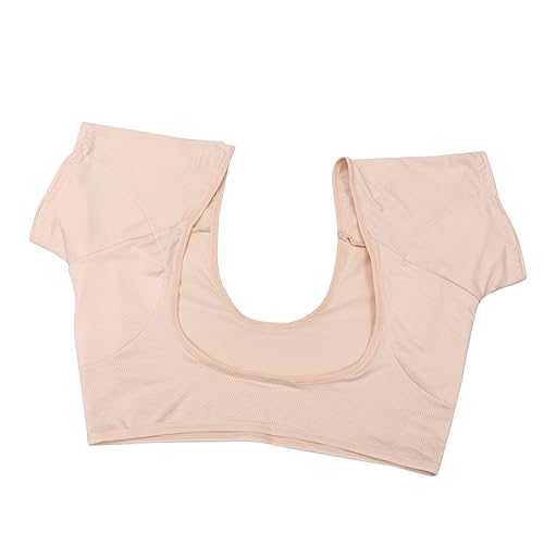 Gogogmee 3 Stk Unterarm-Schweißpolsterweste Frauen Achselschweißpolster Achselweste Kleidung BHs underarm sweat pad unterarm schweiß pads Kurzarm-Unterwäsche Damen Achselschweißweste Yellow von Gogogmee