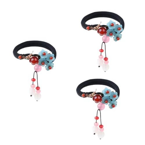 Gogogmee 3stücke Vintage Haarband Aus Chinesischem Jade-agat Stilvoller Haargummi Für Damen Geeignet Für Und Alltägliche Outfits Eleganter Haarhalter Für Haartypen von Gogogmee