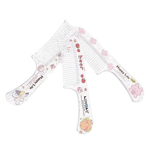 Gogogmee 3stücke Haarkämme Cartoon Allzweck Haarstyling Haarzubehör Für Mädchen Frauen Schöne Entzückende Kämme von Gogogmee