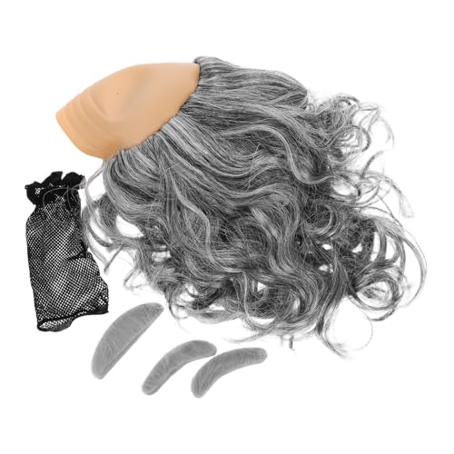 Gogogmee 3stücke Teiliges Set Bald Perücke Mit Augenbrauen Für Halloween Und Kostümpartys Und -attrappe Für Kreative Verkleidungen Gogogmee 3stücke Teiliges Set Bald Perücke Mit Augenbrauen Für Halloween Und Kostümpartys Und -attrappe Für Kreative Verkleidungen von Gogogmee