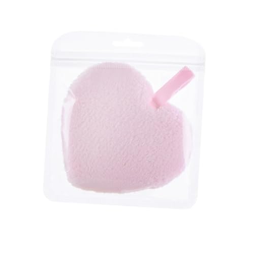 Gogogmee 3 Stück Herzförmige Waschbare Makeup Pads Weiche Gesichtsreinigungspads für Sanfte Abschminkung Wiederverwendbare Kosmetik Wattepads in Rosa für Empfindliche Haut von Gogogmee
