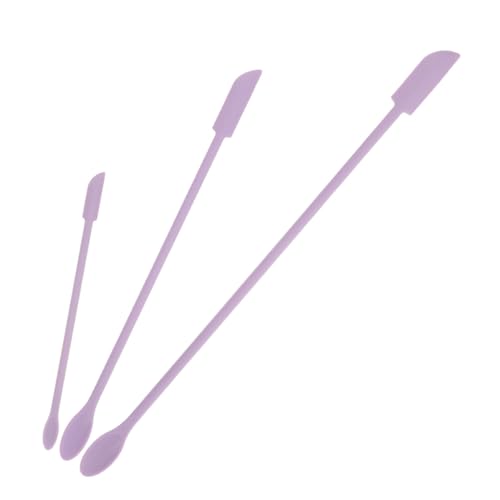 Gogogmee 3 Stück Kleines Silikon Spatel Set für Kosmetik Flexibler Mini Spatel Löffel zum Entnehmen von Cremes Lotionen und Seren Langlebiges Leicht zu Reinigendes Werkzeug für Beauty von Gogogmee