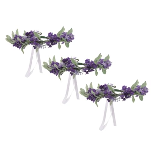 Gogogmee 3 Stück Lavendel Blumenkranz Flieder Floraler Kopfschmuck Romantisches Stirnband für Hochzeiten Strandurlaub Vielseitiges Haar accessoire für Damen Foto Requisiten Boho Stil Gogogmee 3 Stück Lavendel Blumenkranz Flieder Floraler Kopfschmuck Romantisches Stirnband für Hochzeiten Strandurlaub Vielseitiges Haar accessoire für Damen Foto Requisiten Boho Stil von Gogogmee