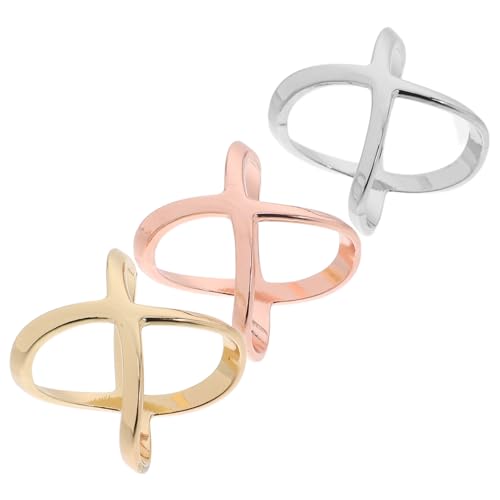 Gogogmee 3 Stück Teiliges Cardigan Clips Metall Kleine Schalring Schnallen Weiß Gold und Roségold Sichere Halterung für Schals und Tücher Vielseitig für Damen und Verschiedene Anlässe von Gogogmee