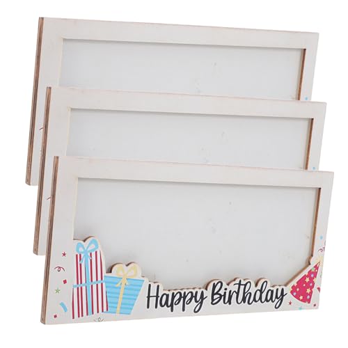 Gogogmee 3 Stück Teiliges Geburtstags Geldgeschenk Holz Kartenhalter Multifunktionaler Geld und Visitenkartenhalter Natürliche Holzoptik Stilvoll für Damen und von Gogogmee